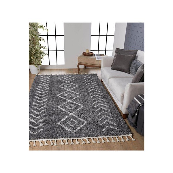 Siva preproga 170x120 cm Shaggy - Mila Home-image-1