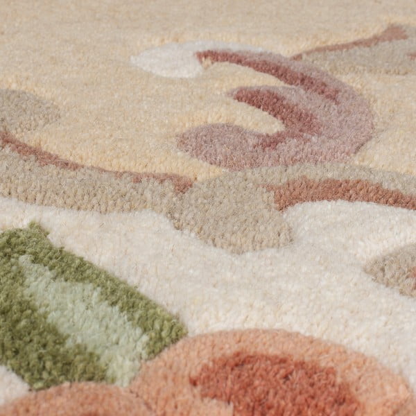 Bež volnena preproga Flair Rugs Aubusson, ⌀ 120 cm-image-3