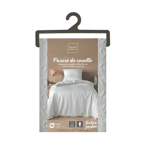 Bela enojna posteljnina iz mikrovlaken 140x200 cm Litea – douceur d'intérieur-image-4