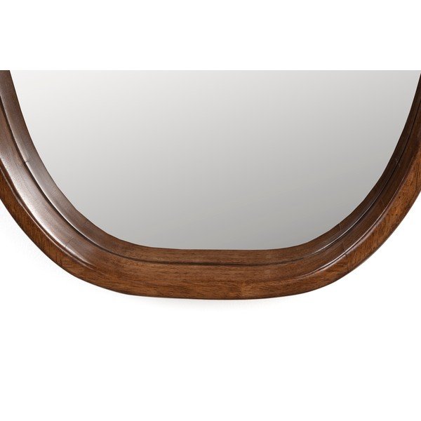 Stensko ogledalo z lesenim okvirjem 40x120 cm Nyko – White Label-image-2