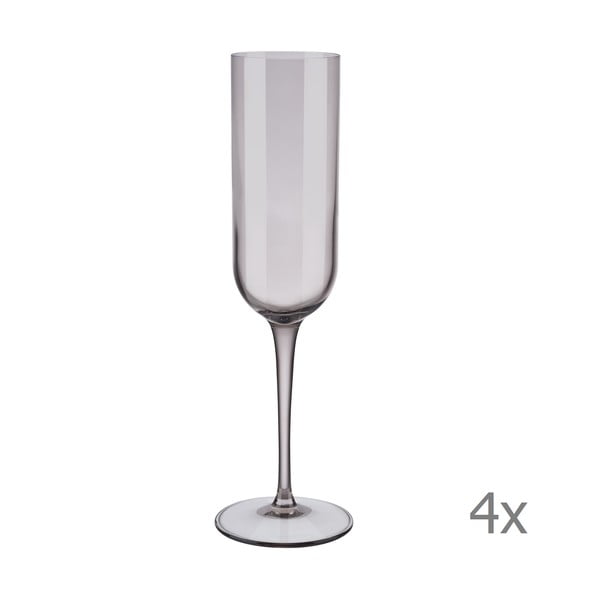 Komplet 4 vijoličnih kozarcev za šampanjec Blomus Mira, 210 ml