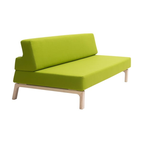 Zelen raztegljiv kavč Softline Lazy