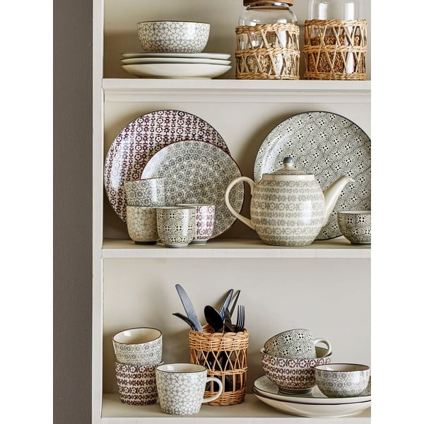 Komplet 4 lončenih krožnikov Bloomingville Karine, ø 25 cm-image-1