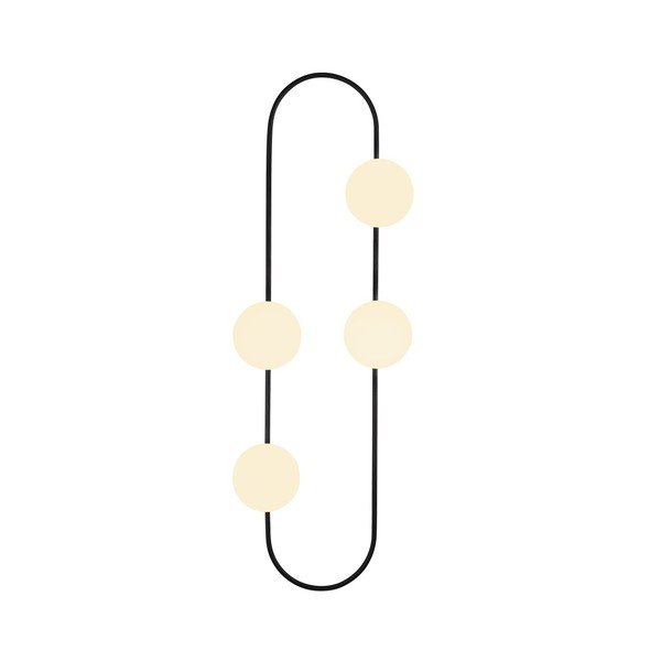 Črna kovinska stenska svetilka Opviq lights Karpos-image-1