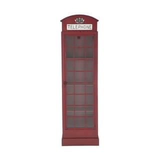 Rdeča železna vitrina Mauro Ferretti London Telephone Booth, višina 180 cm