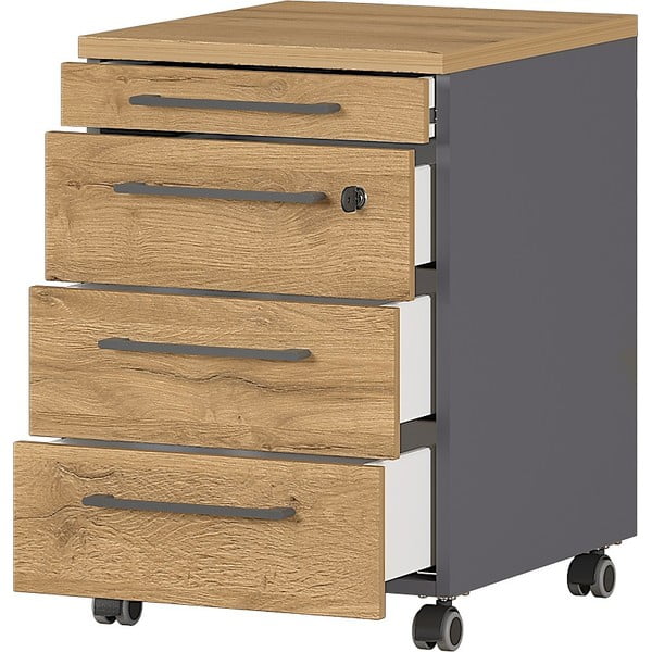 Antracitno siva omara v hrastovem dekorju 42x61 cm Agenda - Germania-image-1