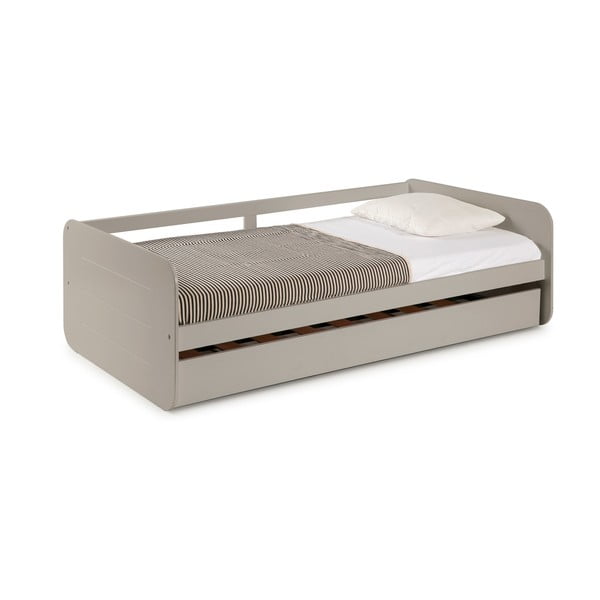 Siva otroška postelja z izvlečnim dodatnim ležiščem Marckeric Redona, 90 x 190 cm-image-3