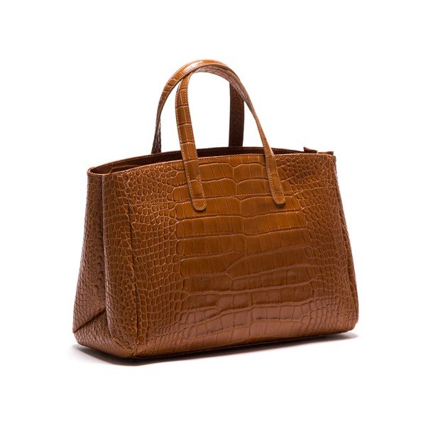 Usnjena torbica Anna Luchini 634 Cognac-image-2