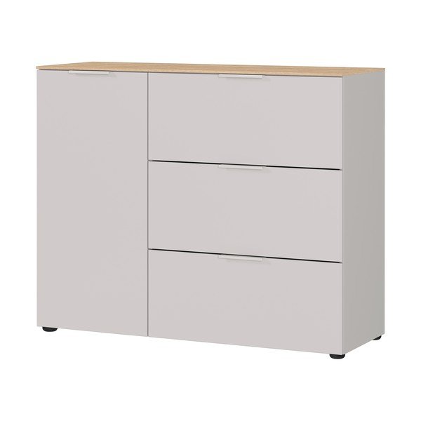 Kremno bela omarica v mat dekorju 109x98x40 cm Savoca – Germania-image-3