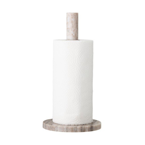 Marmorno stojalo za papirnate brisače v naravni barvi ø 15 cm Emy – Bloomingville-image-3