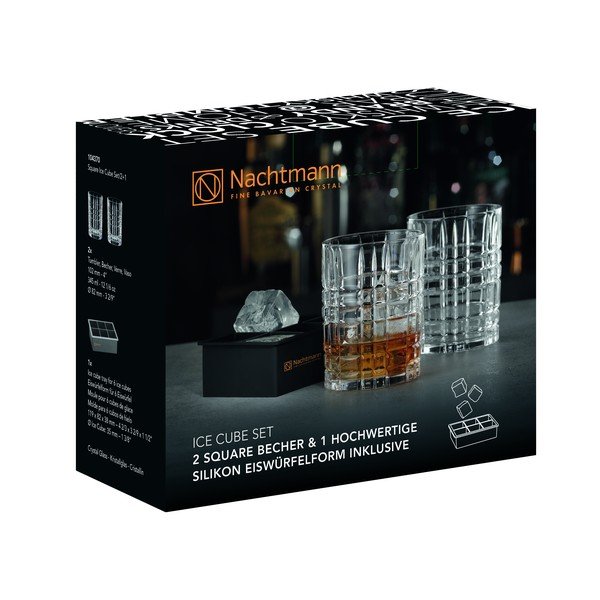Kozarci za viski v kompletu 2 ks 345 ml Square – Nachtmann-image-2