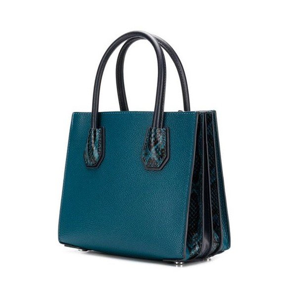 Modro-zelena usnjena torba Michael Kors Messenger-image-1