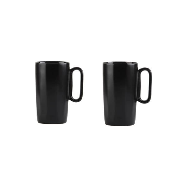 Črne lončene skodelice v kompletu 2 ks 330 ml Fuori – Vialli Design