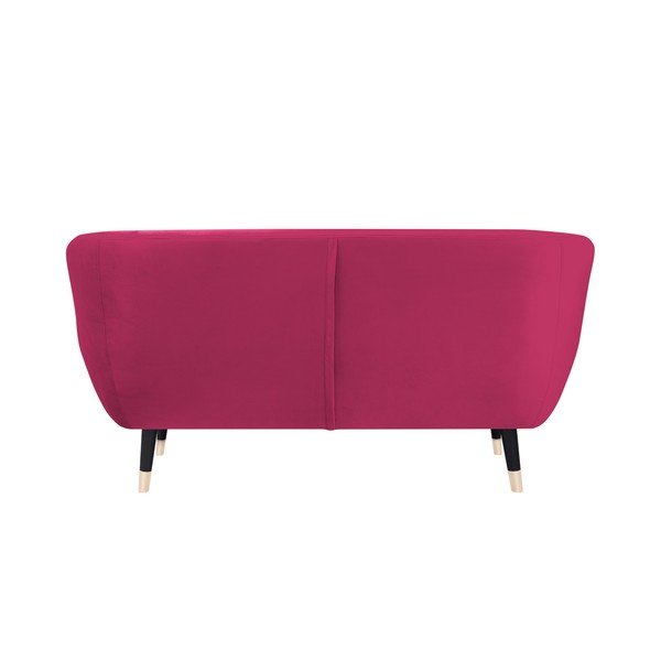Roza kavč s črnimi nogami Mazzini Sofas Amelie, 158 cm-image-4