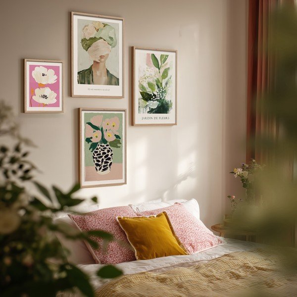 Tiskana slika z okvirjem 30x40 cm Peony Bloom – Styler-image-2