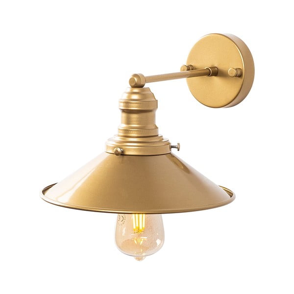 Stenska svetilka v zlati barvi ø 24 cm Conical – Opviq lights