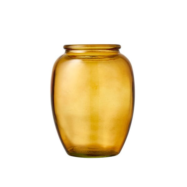 Vaza iz rumenega stekla Bitz Kusintha, ø 10 cm
