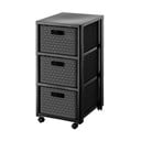 Antracitno siva plastična kopalniška polica 32,5x71 cm Country – Rotho