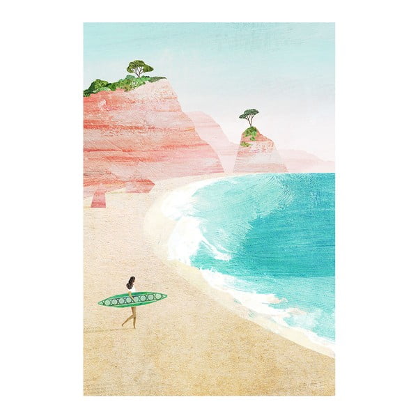 Plakat 30x40 cm Surf Girl - Travelposter