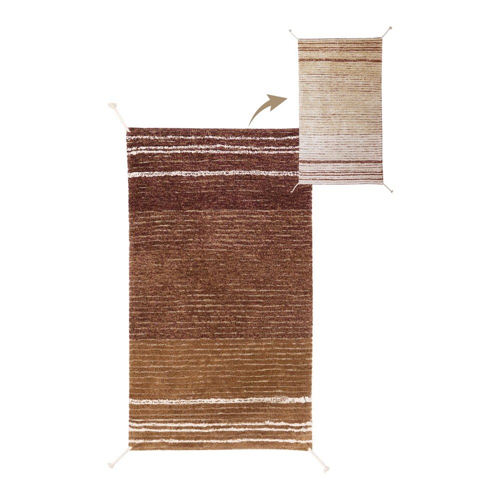 Opečnato oranžna bombažna preproga 80x140 cm Twin Toffee