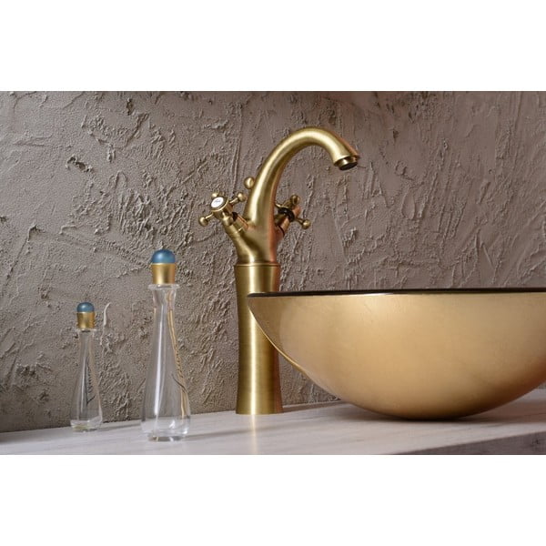 Stoječa armatura za umivalnik v bronasti barvi Antea – Sapho-image-1