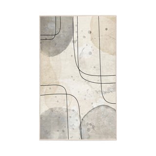 Siva/kremno bela pralna preproga 160x230 cm Simple Lines – Mila Home