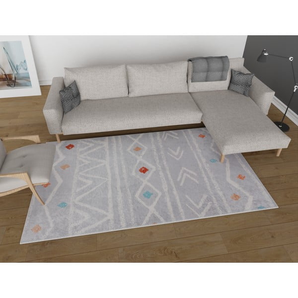 Svetlo siv pralen tekač 80x200 cm – Vitaus-image-1