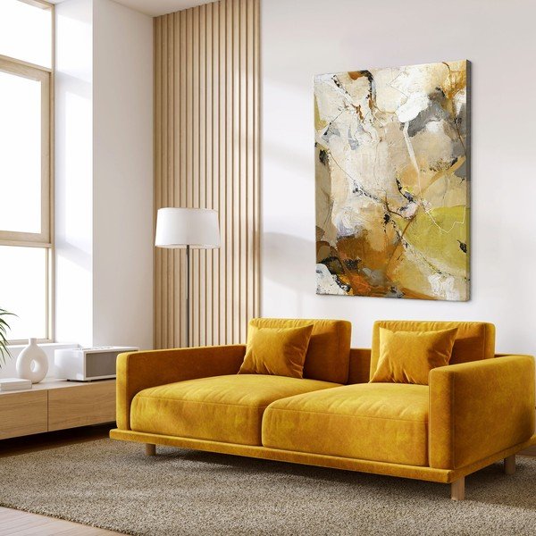 Tiskana slika na platnu z ročno naslikanimi elementi  90x118 cm Everlast – Malerifabrikken-image-1