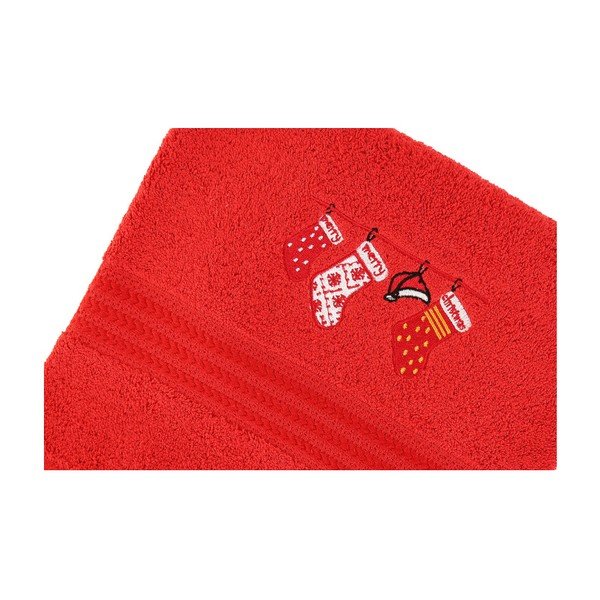 Komplet 2 brisač Corap Red Socks, 50 x 90 cm-image-2