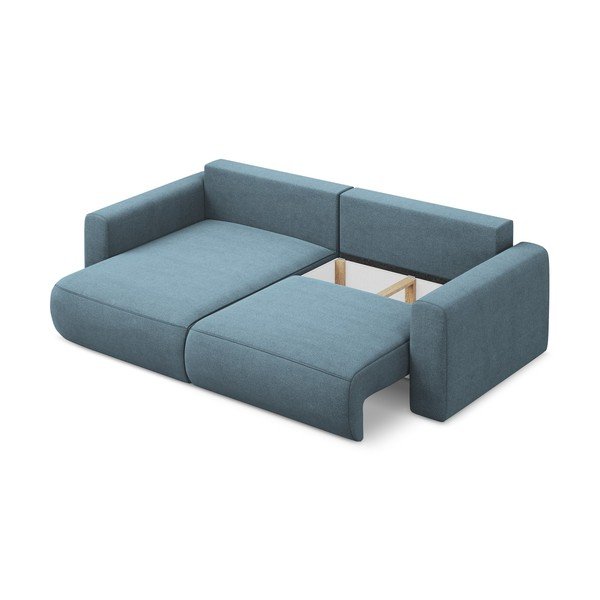 Svetlo modra raztegljiva/s prostorom za shranjevanje kotna sedežna garnitura (levi kot/z ležalnikom) Kapua – Makamii-image-3