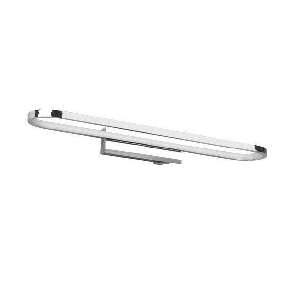 LED stenska svetilka v svetleči srebrni barvi (dolžina 60 cm) Gianni - Trio