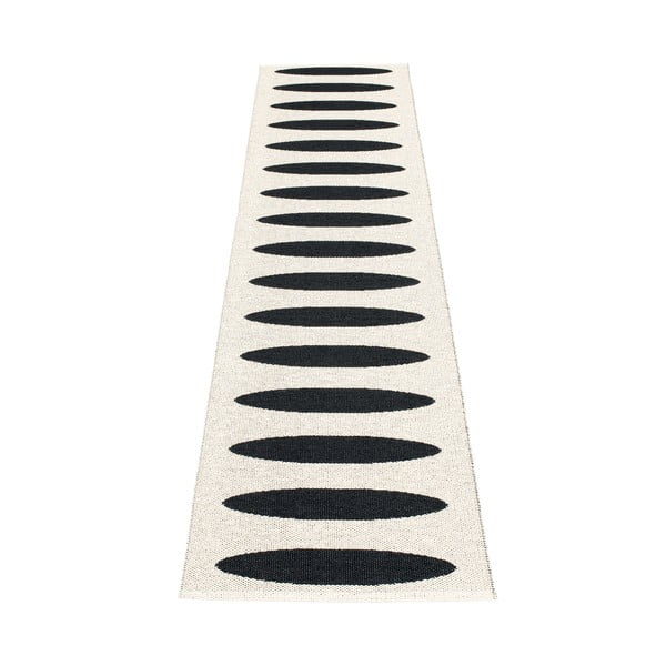 Črn zunanji in notranji tekač 70x300 cm Ella Black – Pappelina-image-2