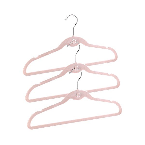 Plastični obešalniki v kompletu 7 kom Flocked - Wenko-image-3