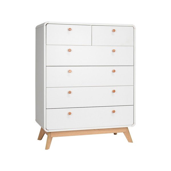 Bela visoka komoda 81x104 cm Caitlin – Støraa-image-2