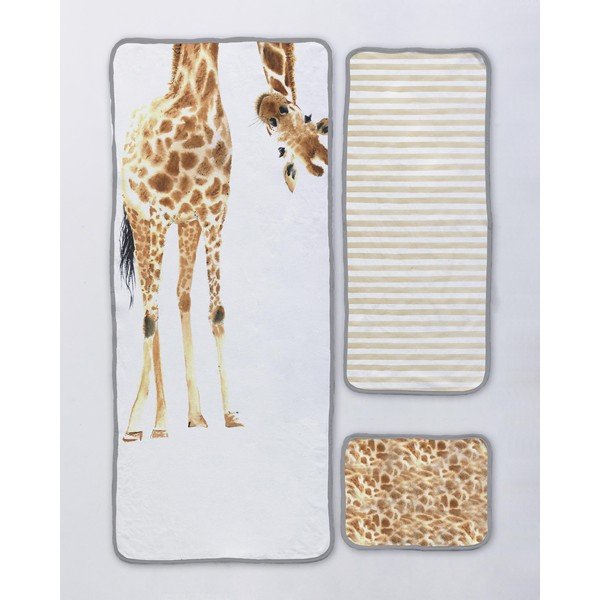 Komplet 3 brisač Little Nice Things Funky Giraffe-image-1
