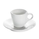 Bela porcelanasta skodelica s podstavkom Maxwell & Williams Basic Espresso, 70 ml