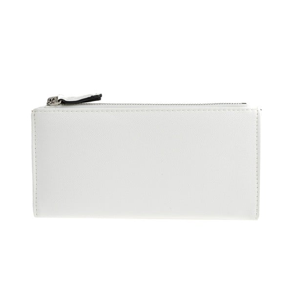 Bela denarnica iz usnja Carla Ferreri, 10,5 x 19 cm