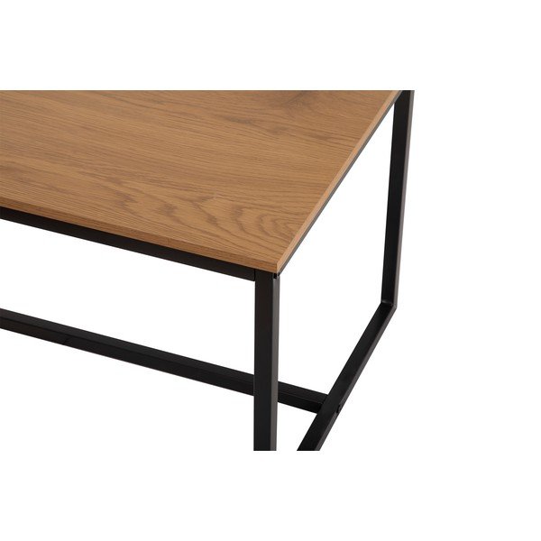 Klubska mizica v hrastovem dekorju v naravni barvi 47x90 cm Norden – Bonami Essentials-image-4