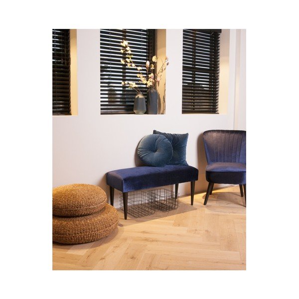 Modra bombažna blazina PT LIVING, ⌀ 45 cm-image-1