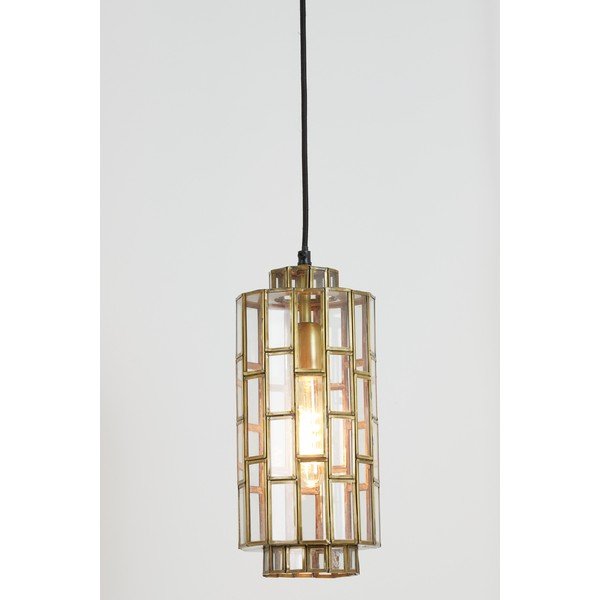 Viseča svetilka v bronasti barvi s steklenim senčilom Søstrene – Light & Living-image-3