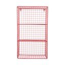 Rdeča večnivojska jeklena polica 60 cm Reja – PT LIVING