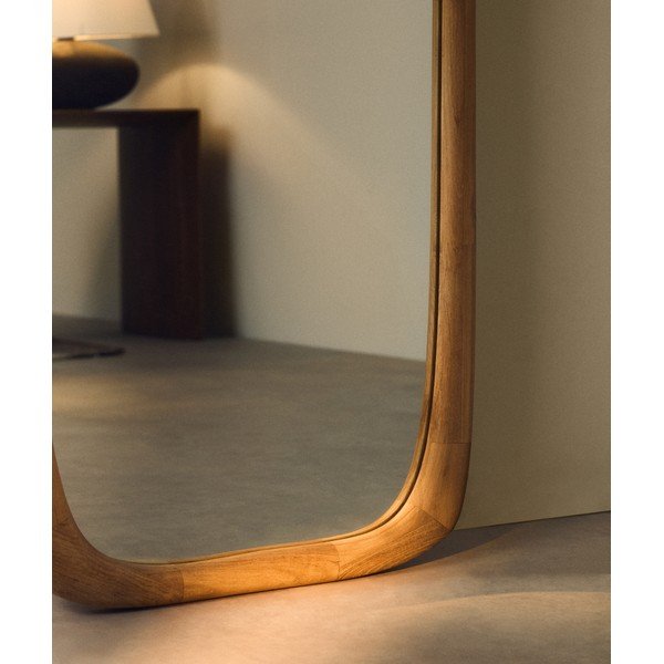 Stensko ogledalo z lesenim okvirjem 61x158 cm Alura – Kave Home-image-2