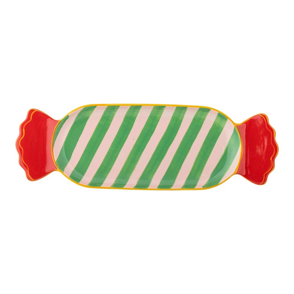 Pladenj z božičnim motivom iz kamenine 10,5x28 cm Caramella