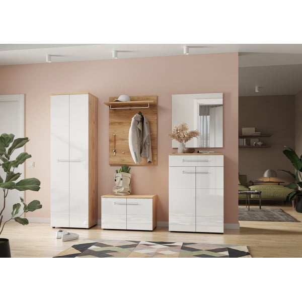 Bela omara iz hrastovega lesa 60x198 cm Aledo - Germania-image-4