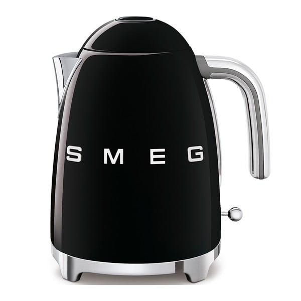 Črn grelnik vode iz nerjavečega jekla 1,7 l Retro Style – SMEG