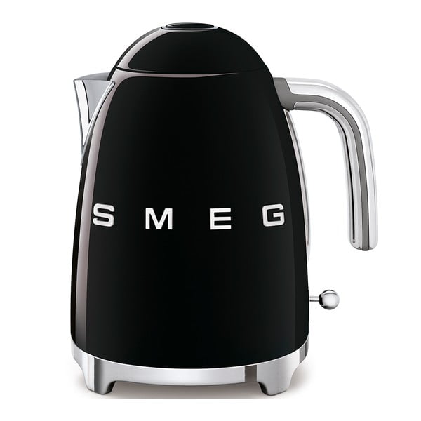 Črn grelnik vode iz nerjavečega jekla 1,7 l Retro Style – SMEG