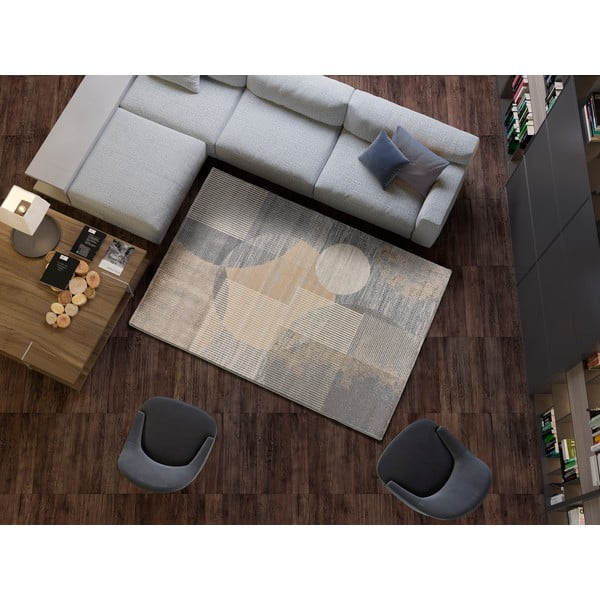 Sivo-bež preproga 133x190 cm Edel - Universal-image-1