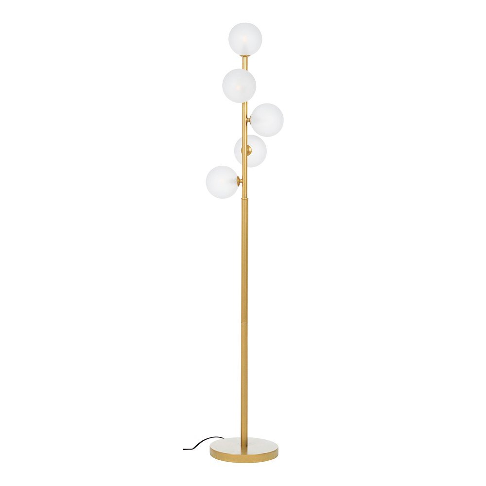Stoječa svetilka v zlati barvi s steklenim senčilom (višina 156,5 cm) Balls