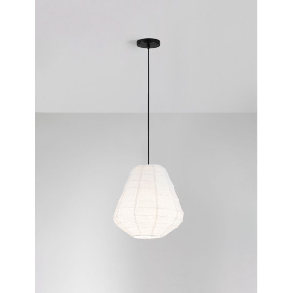 Bela lanena viseča svetilka ø 36 cm Linnet – Nova Luce-image-3