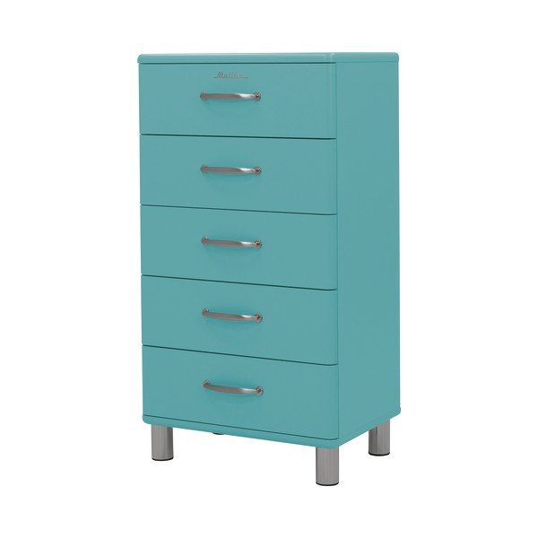 Turkizna visoka komoda 60x111 cm Malibu - Tenzo-image-3